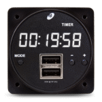 6420093-2 CHRONOS CHRONOS Digital Clock / High Power USB Charger