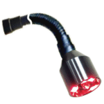 4-LED Aircraft Map Light | Red, 12V, 6" Gooseneck Shaft
